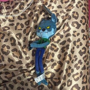 NWT limbz blur + green werewolf plush keychain
